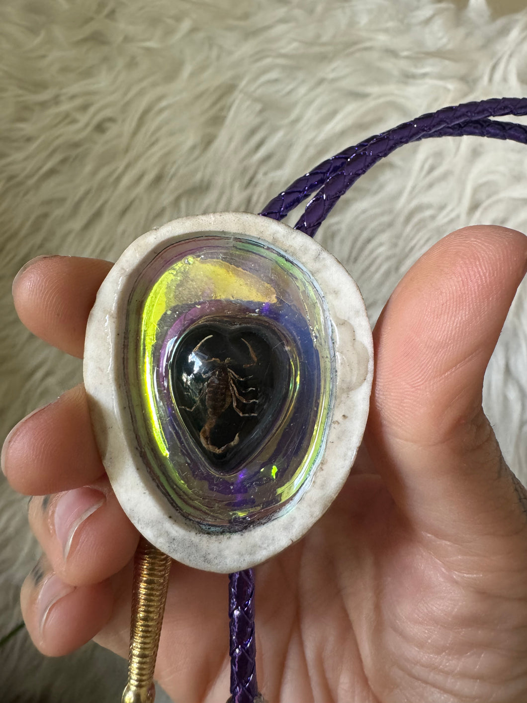 Scorpion antler bolo