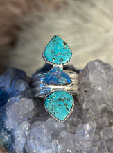 Australian Opal and Turquoise Ring