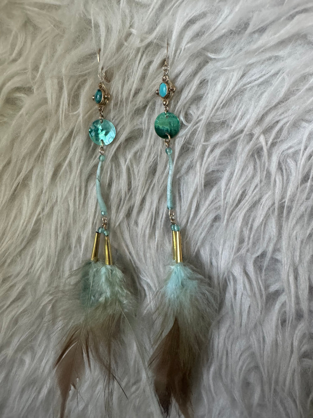 Teal feather