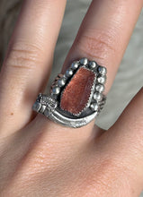 Strawberry Quartz Coffin Ring