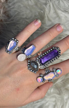 Agate and Amethyst Ring