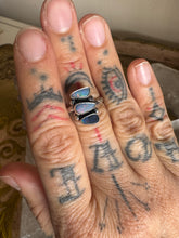 3 Australian opal and black