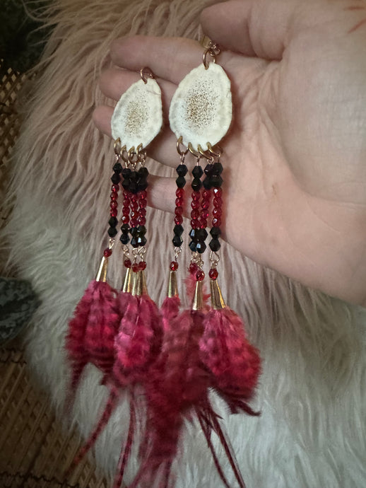 Elk antler red