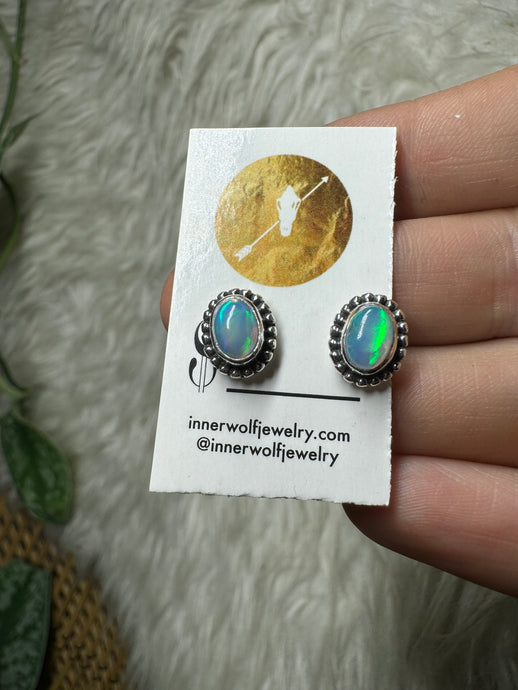 Opal studs