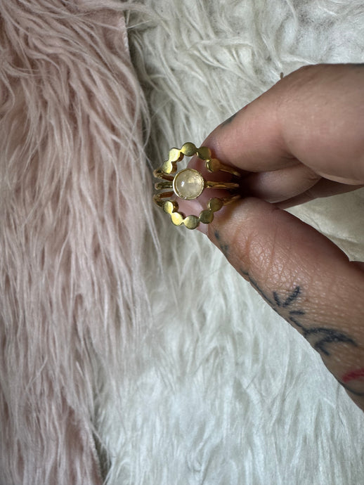 Sunburst rose quartz