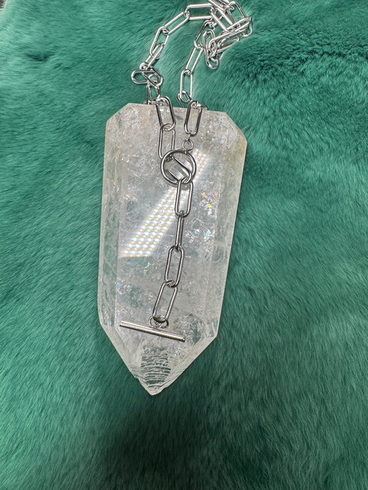 Large stainless Silver choker