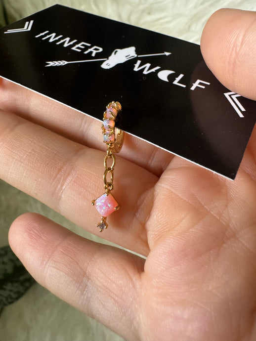 Pink opal Huggies
