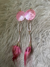 Pink dyed mother of pearl