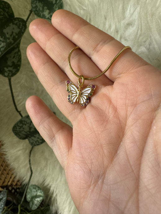 Butterfly  opal enamel