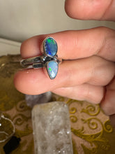 Black and blue opal