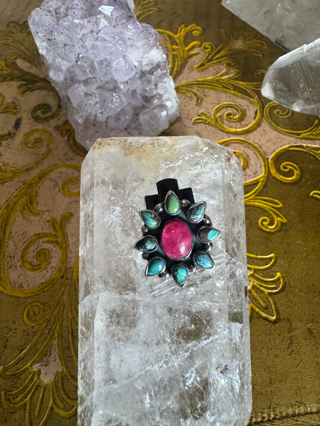 Pink moonstone turquoise