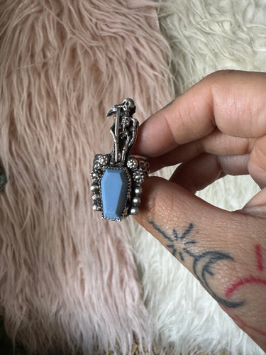Blue reaper coffin
