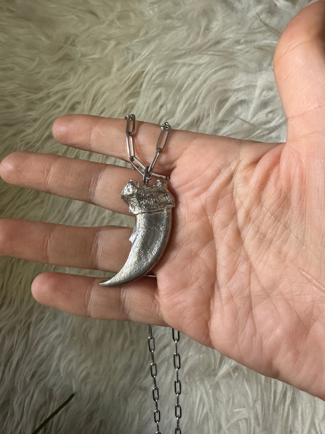 Bear claw in .925 sterling