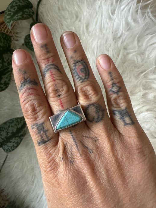 Turquoise ring size 9
