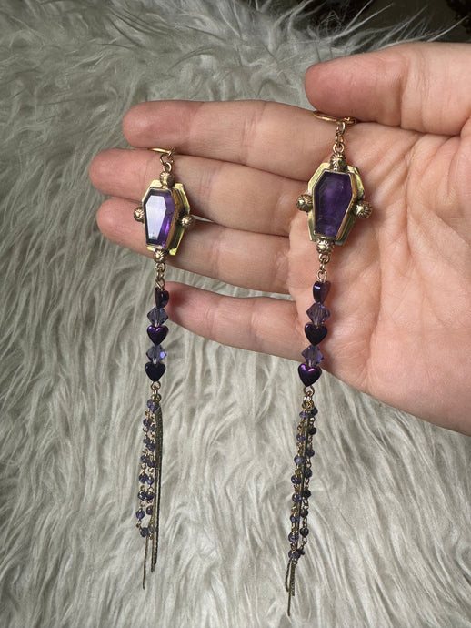 Amethyst coffin