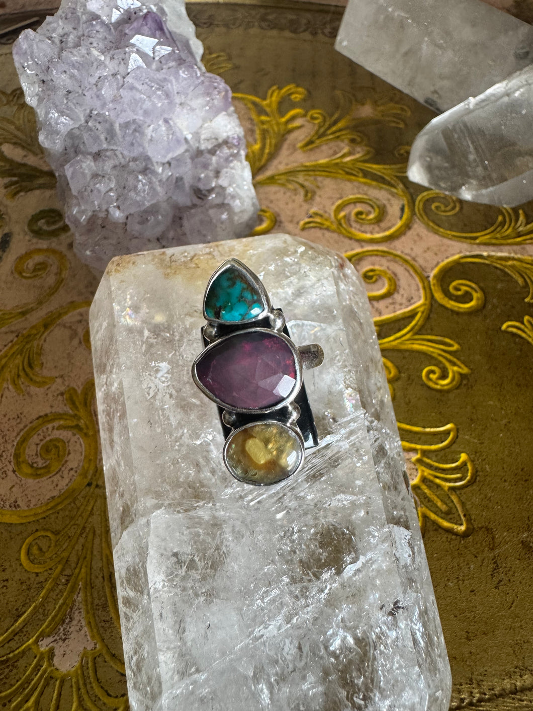 opal and turquoise abalone