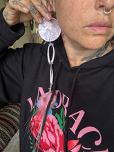 Pink dyed mother of pearl