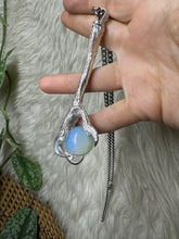 A real hawk talon in .925 sterling Opalite