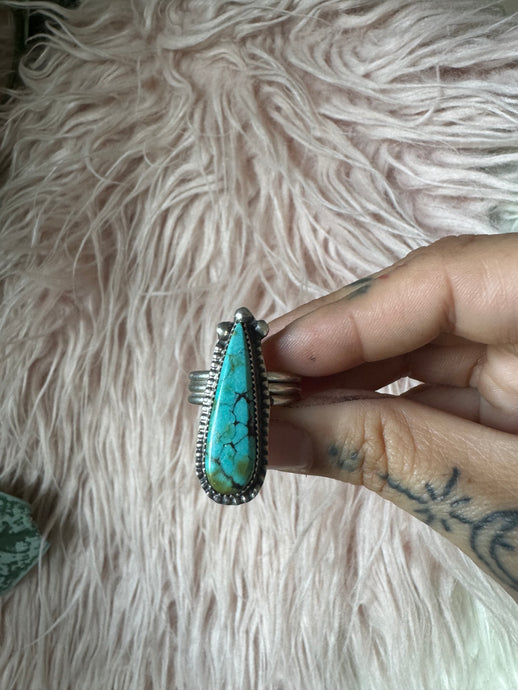 Large tear drop turquoise