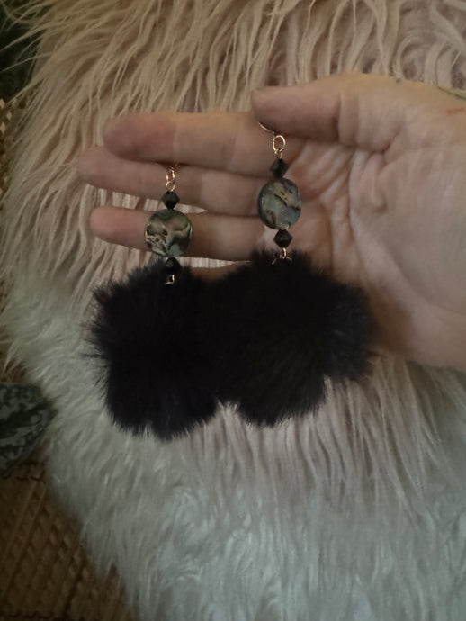Black rabbit fur abalone