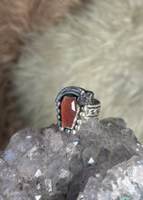 Strawberry Quartz Coffin Ring