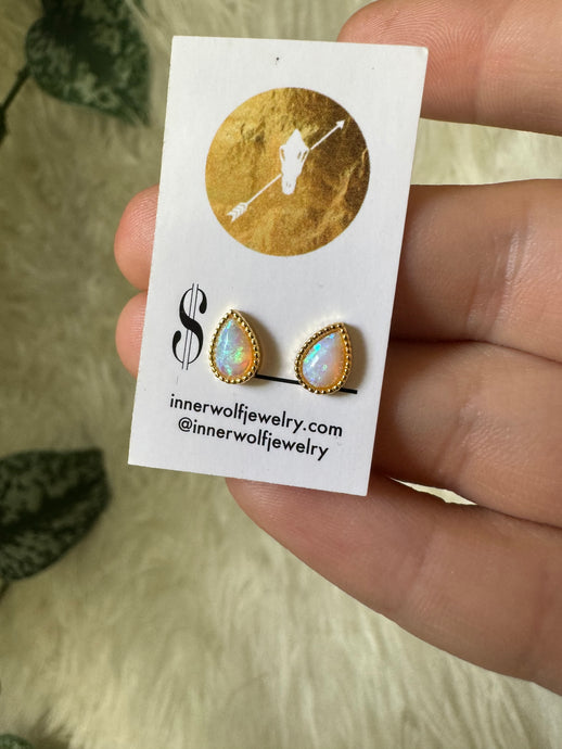 Opal studs
