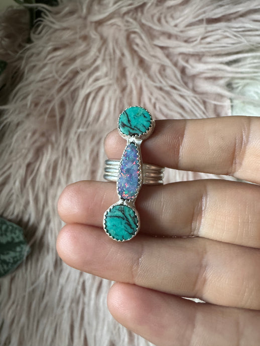 Real Opal and turquoise