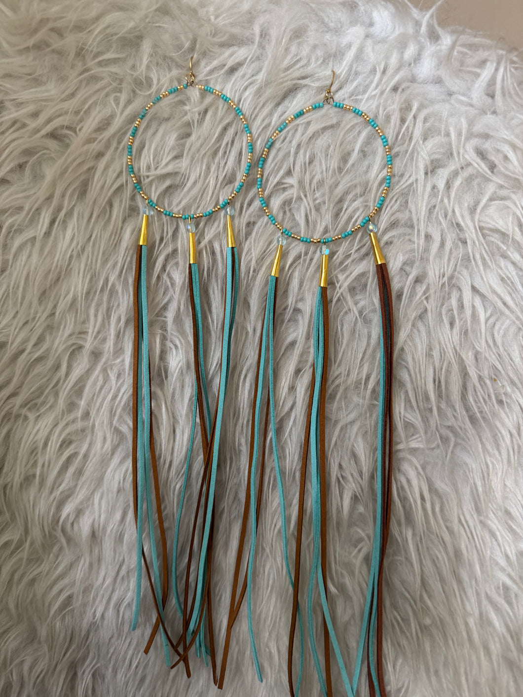 Gold and blue hoop