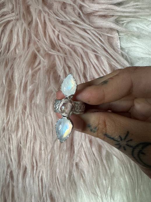 Smaller Mexican opal and moonstone