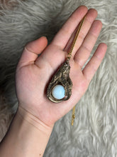 Owl talon with opalite