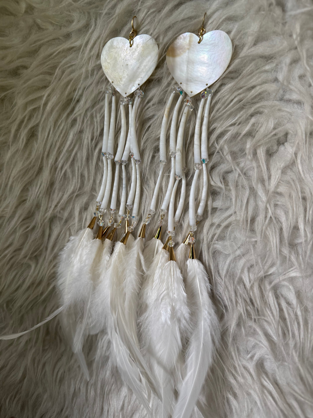 Handmade shell heart