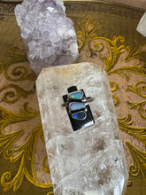 3 Australian opal and black