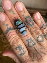 4 Tier blue opal