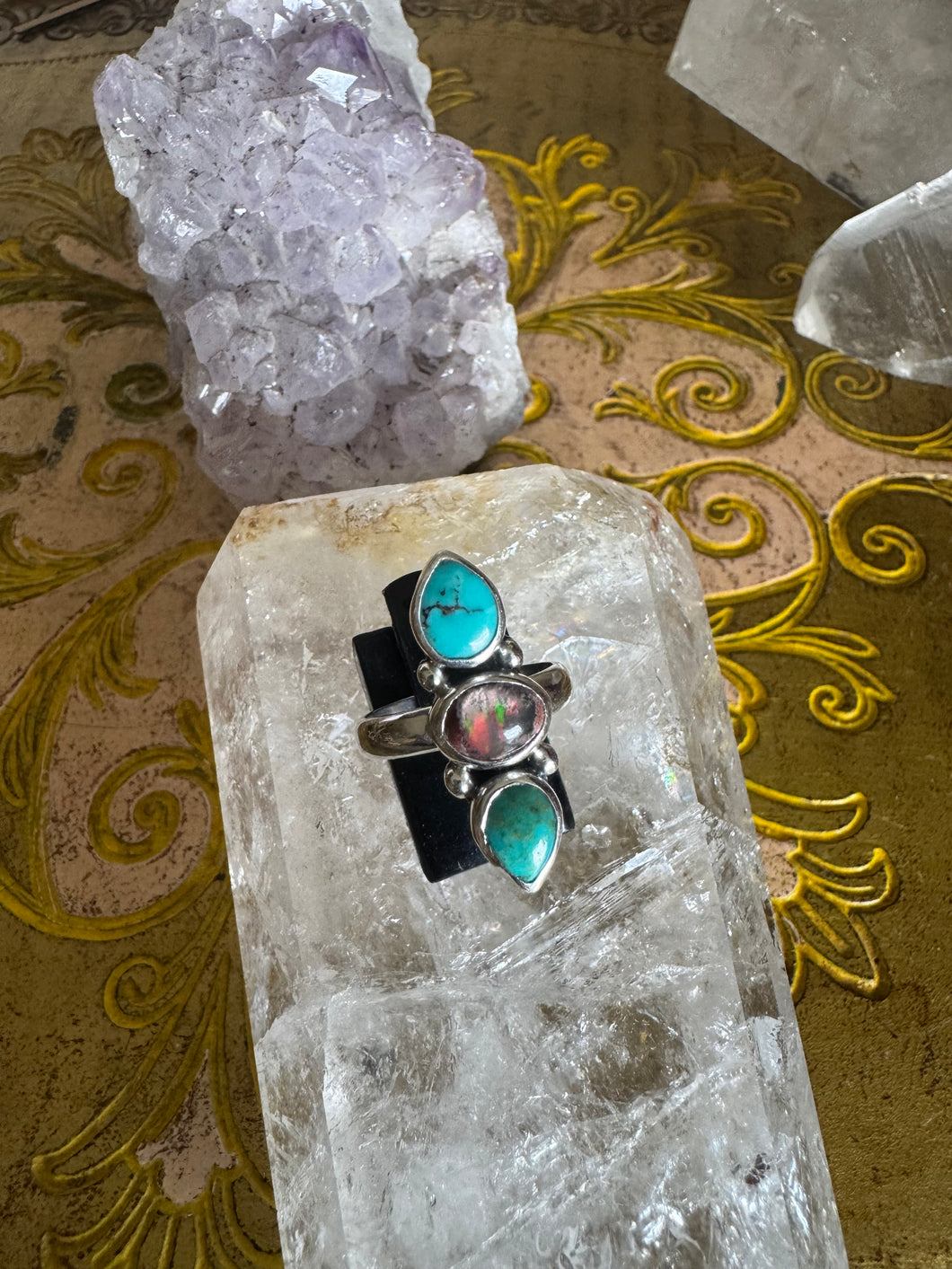 Turquoise and opal