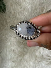 Small moonstone with inlay bracelet