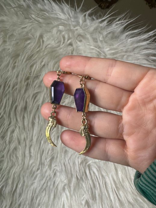 Amethyst coffin