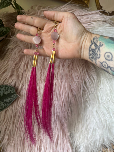 Double pink horse hair