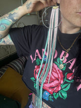 Copper and teal hoops