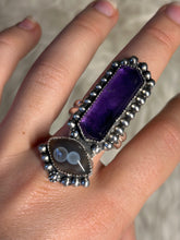 Agate and Amethyst Ring