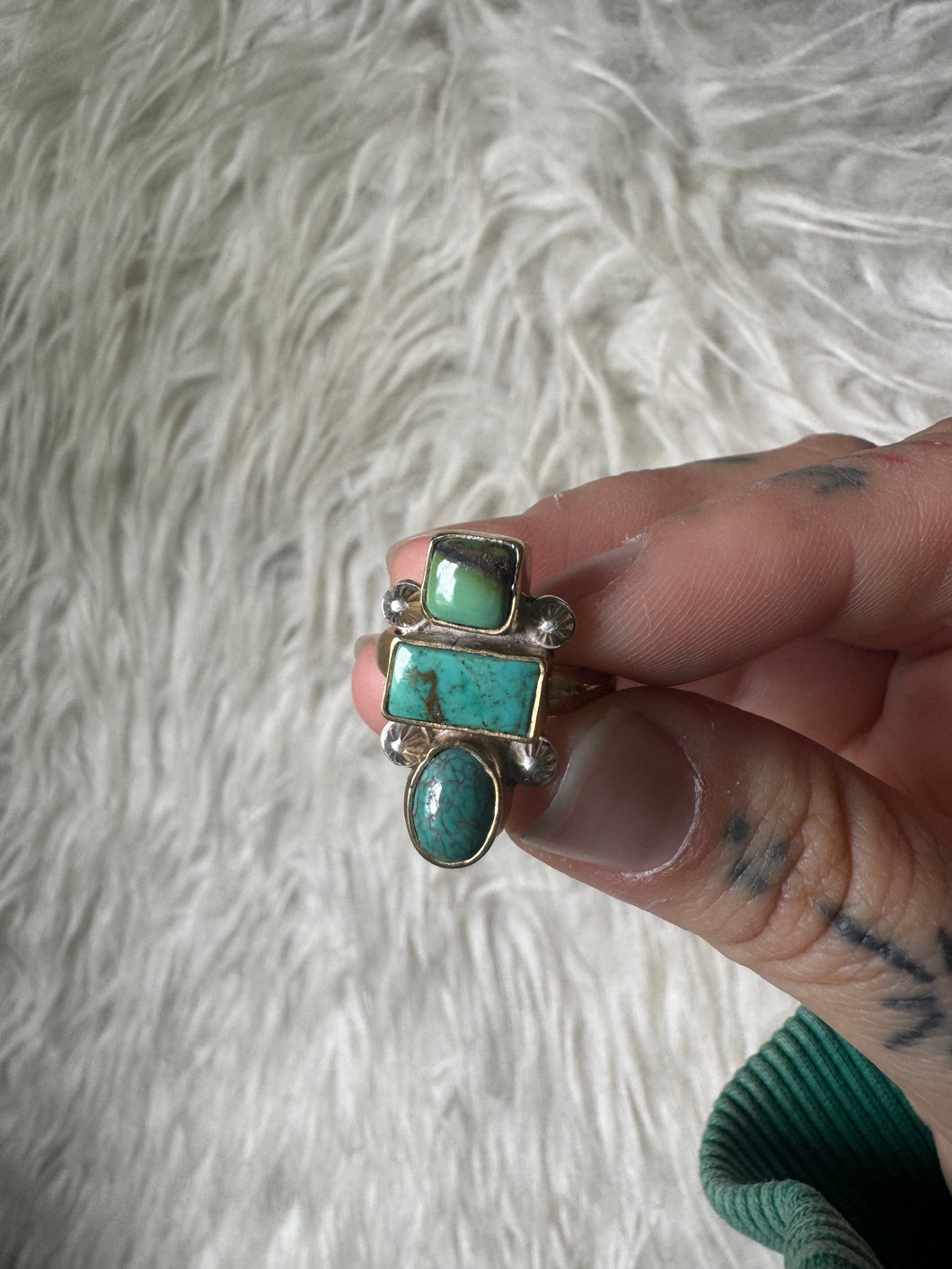 3 level turquoise