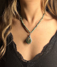 Claw Pendant on Turquoise Beads