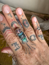 Mexican opal labradorite and turquoise