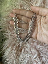 Fishbone bracelet silver