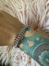 Fishbone bracelet silver